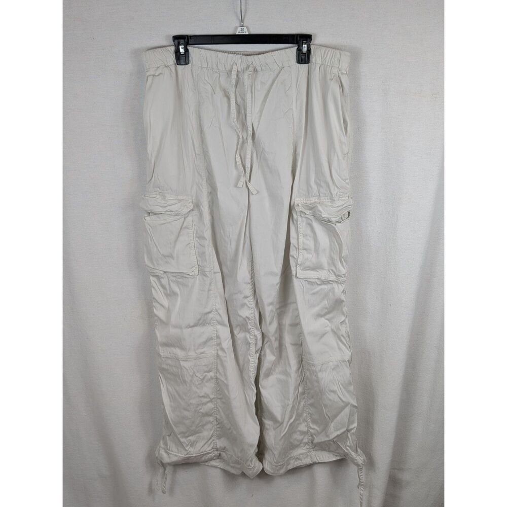 Lululemon Lightweight Adjustable Cargo Pants White Women's Size XL